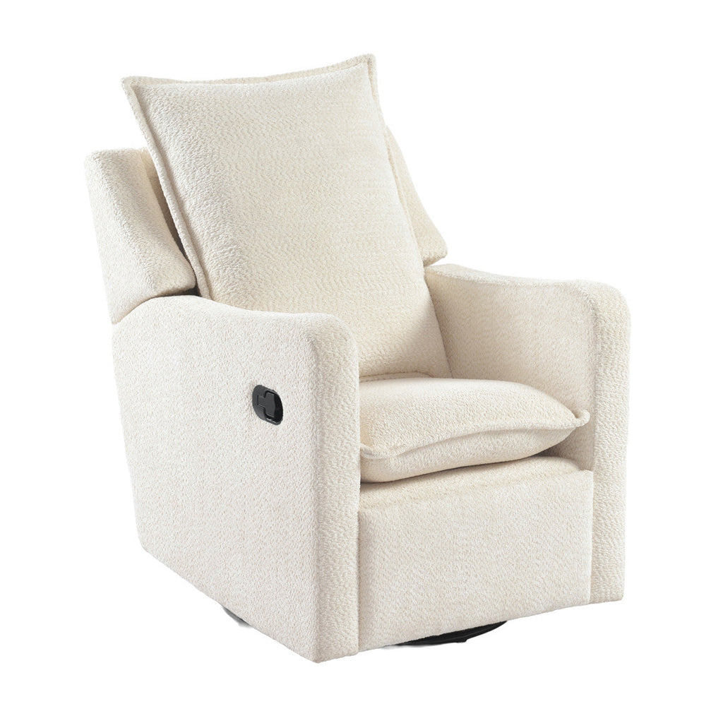 Bebe & Beyond Nestler 360 Reclining Nursing Chair - Off White Boucle