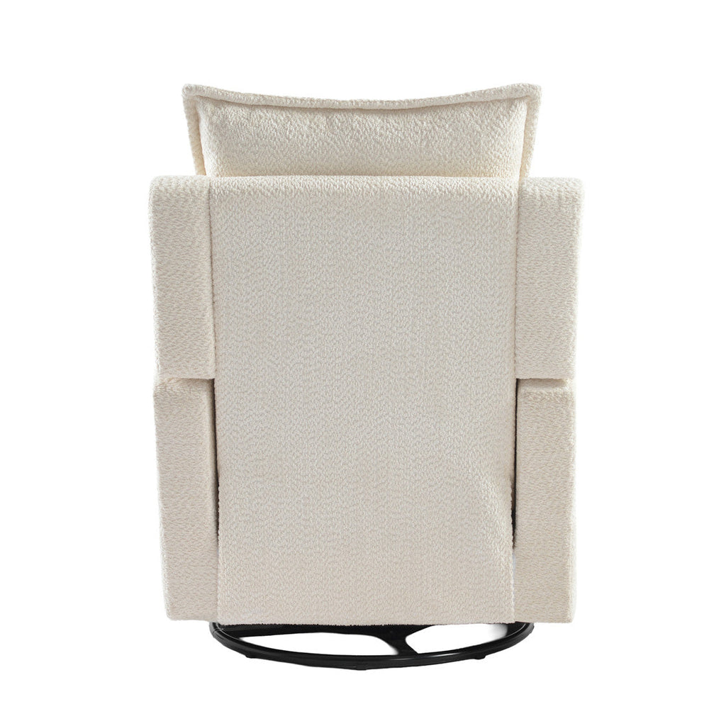 Bebe & Beyond Nestler 360 Reclining Nursing Chair - Off White Boucle - Nursing Chair