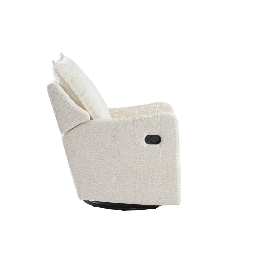 Bebe & Beyond Nestler 360 Reclining Nursing Chair - Off White Boucle