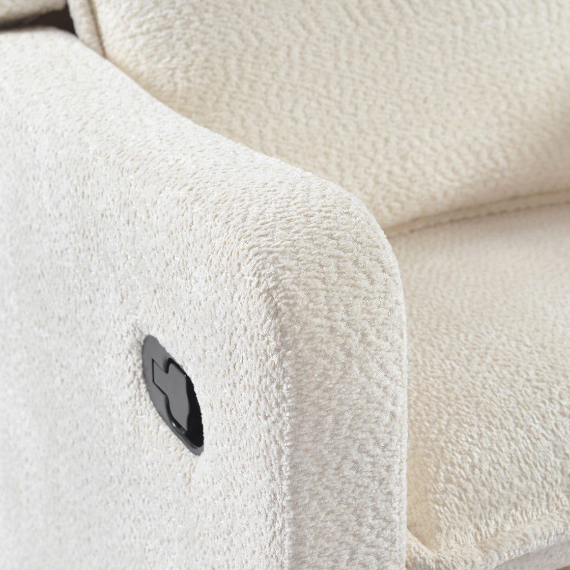 Bebe & Beyond Nestler 360 Reclining Nursing Chair - Off White Boucle - Nursing Chair