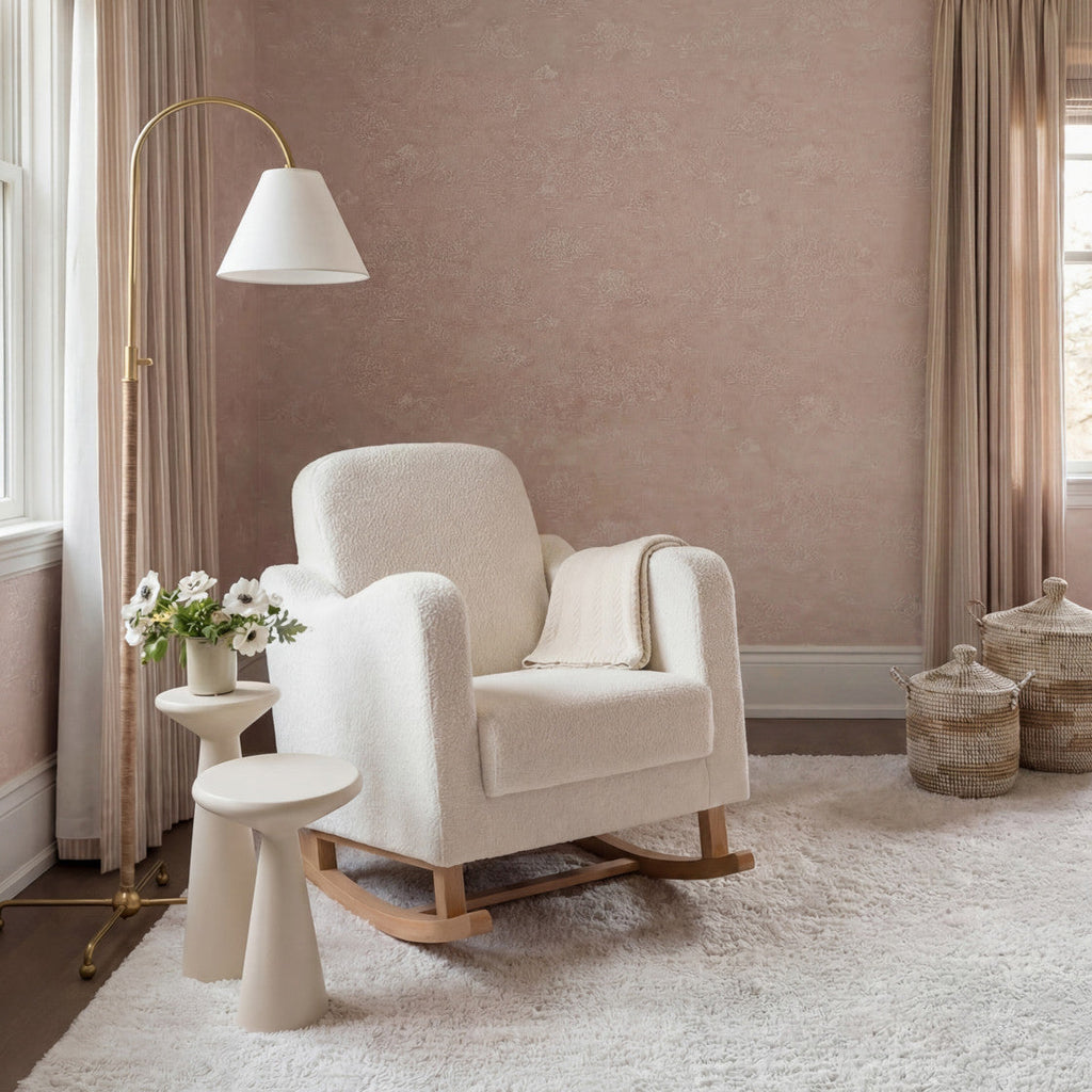 Bebe & Beyond Soother Nursing Chair - Off White Boucle