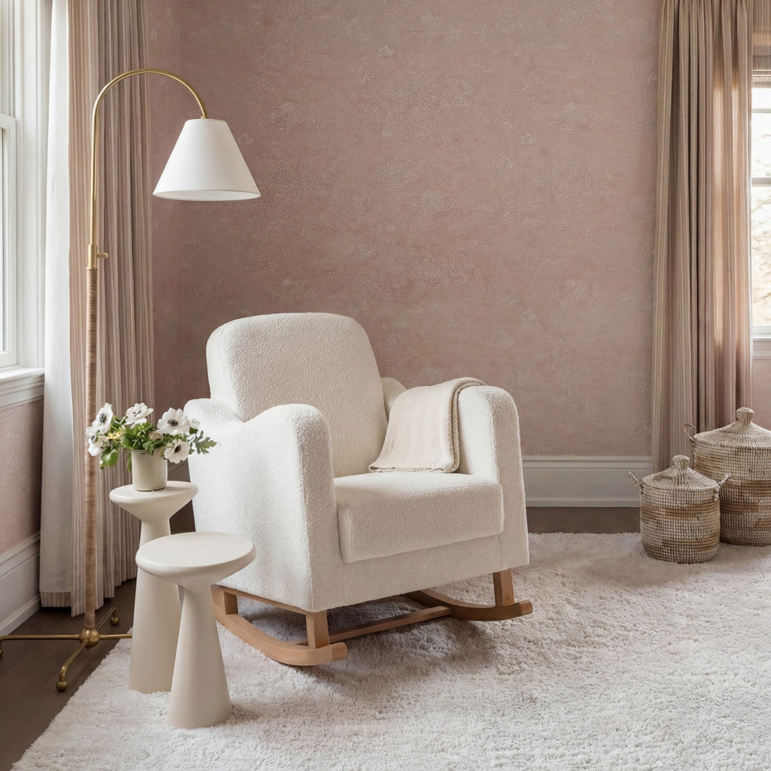 Bebe & Beyond Soother Nursing Chair - Off White Boucle