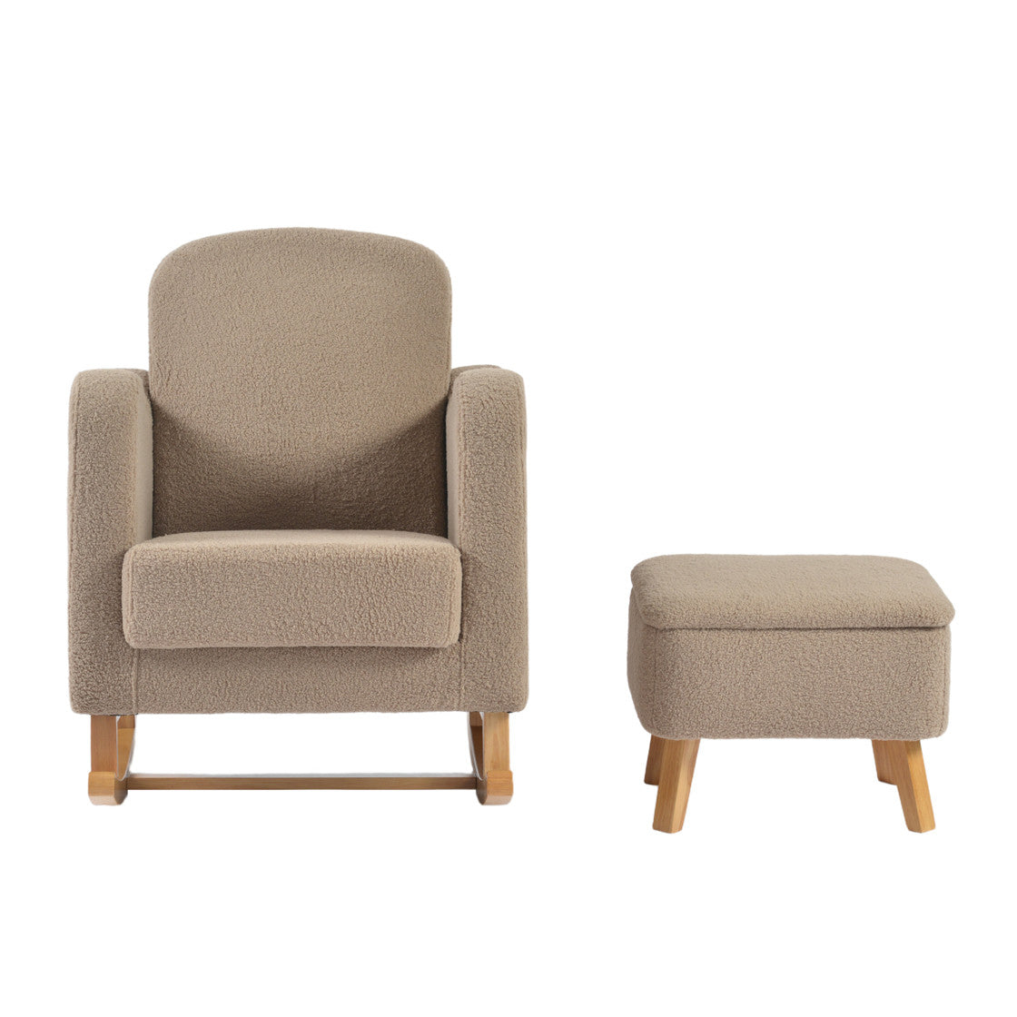 Bebe & Beyond Soother Nursing Chair & Stool - Biscuit Ted - Nursing Chair
