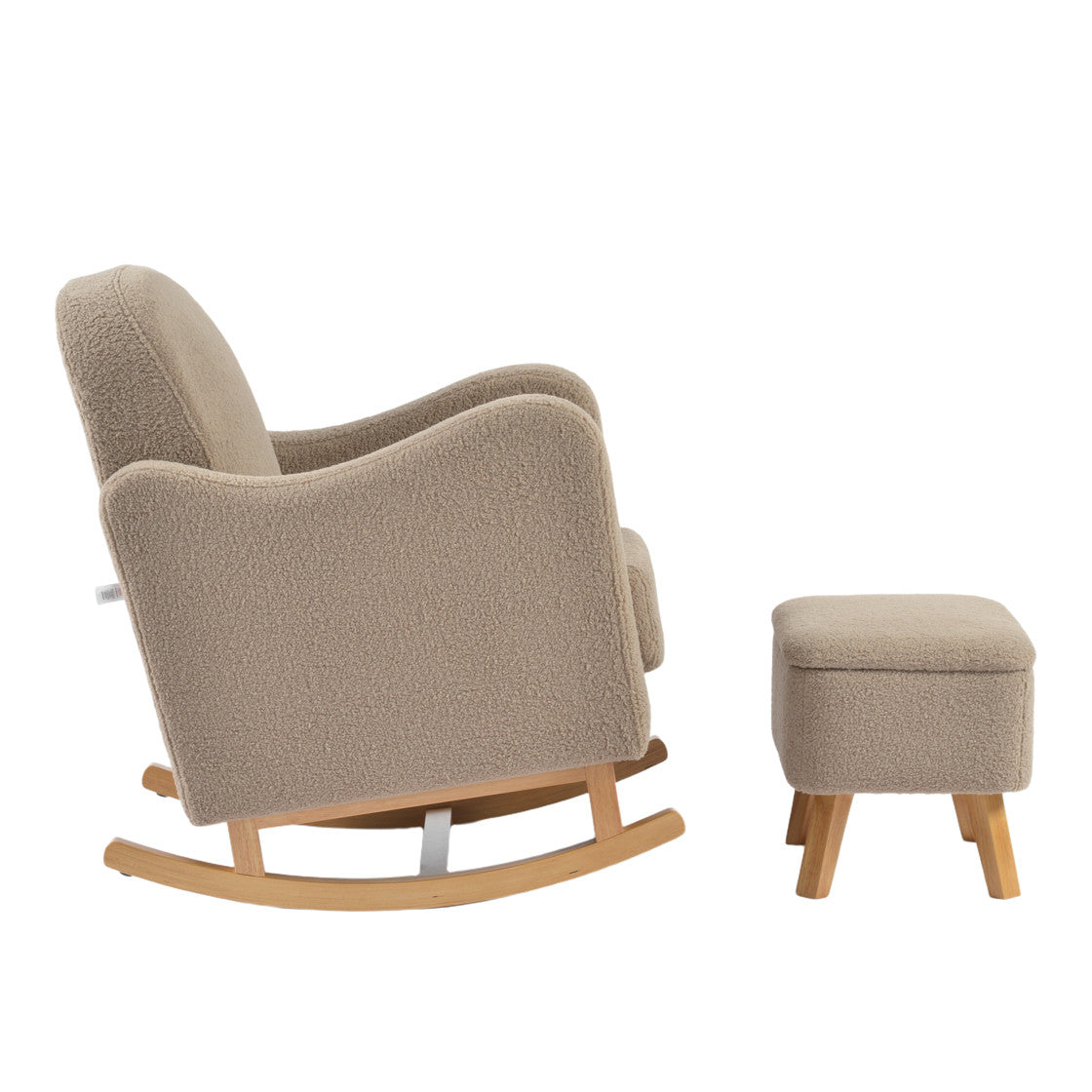 Bebe & Beyond Soother Nursing Chair & Stool - Biscuit Ted