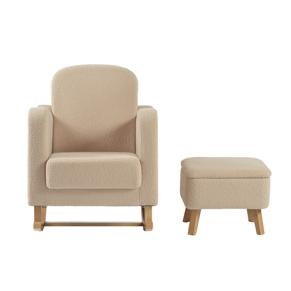 Bebe & Beyond Soother Nursing Chair & Stool - Oat Ted - Nursing Chair