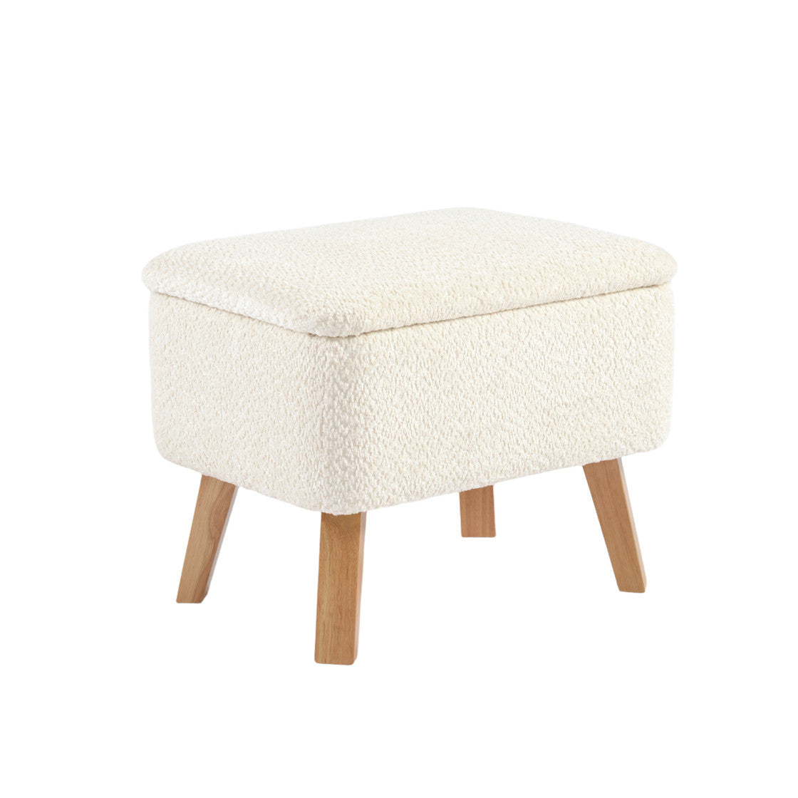 Bebe & Beyond Soother Nursing Chair & Stool - Off White Boucle