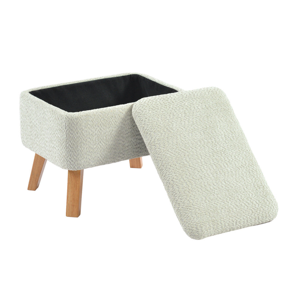 Bebe & Beyond Soother Nursing Chair & Stool - Sage Boucle - Nursing Chair