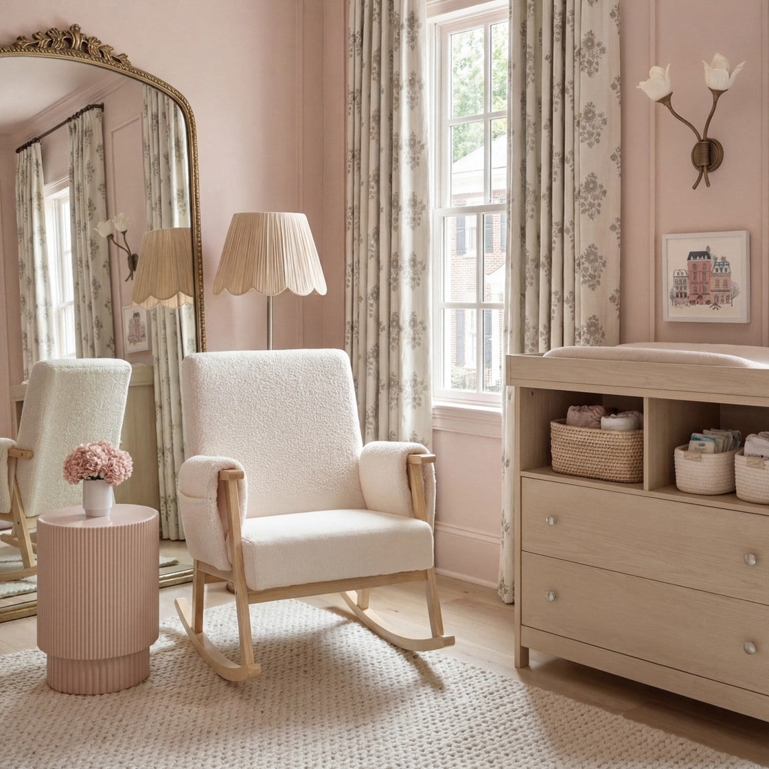 Bebe & Beyond Storyteller Nursing Chair - Off White Ted
