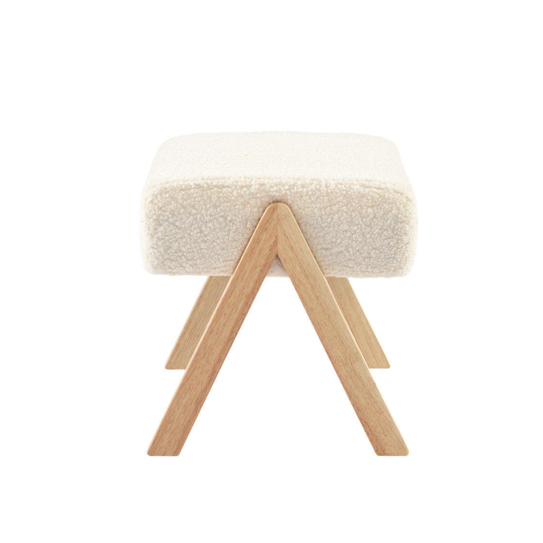 Bebe & Beyond Storyteller Nursing Chair & Stool - Off White Ted