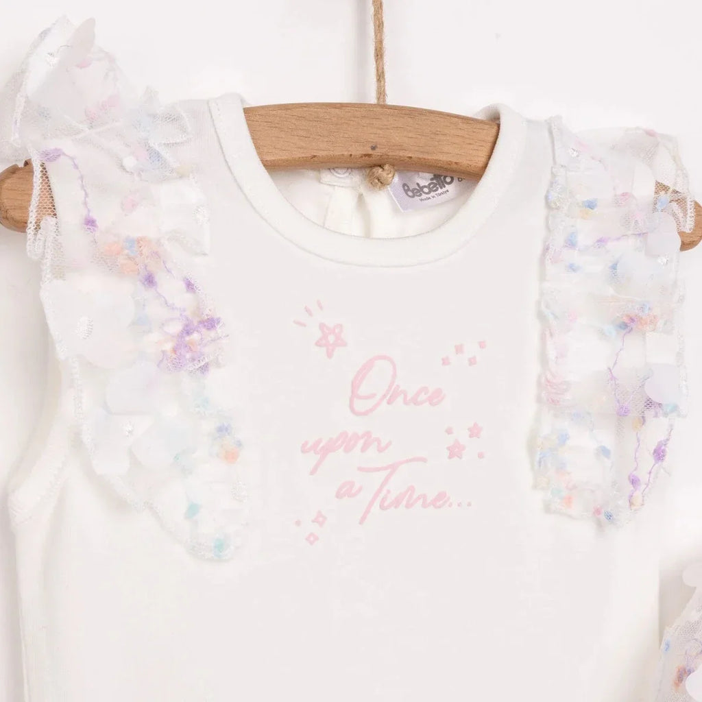 Bebetto Cute Fairy Girl Blouse - Skirt - Ecru - Baby Top & Skirt Sets
