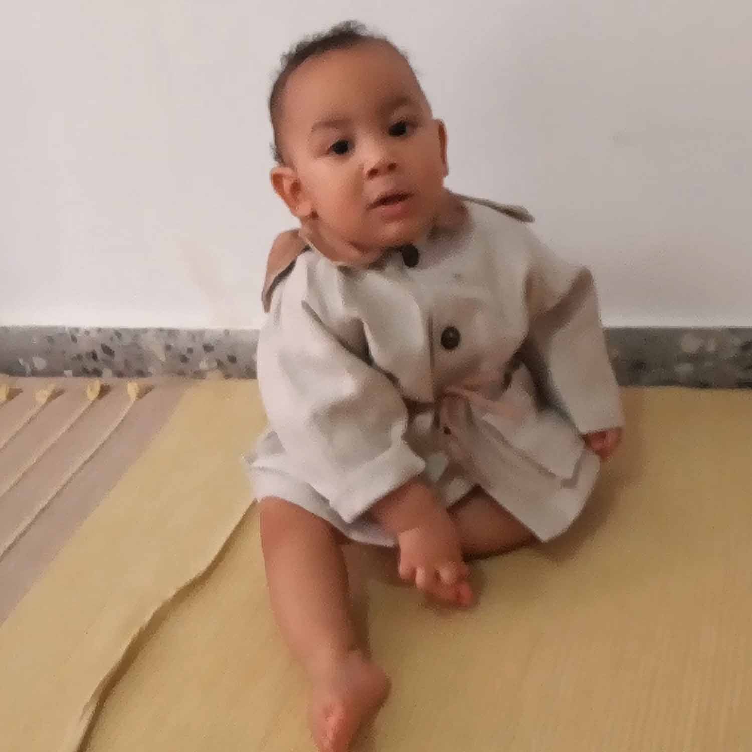 Beige Baby Jacket with Hood - Jacket