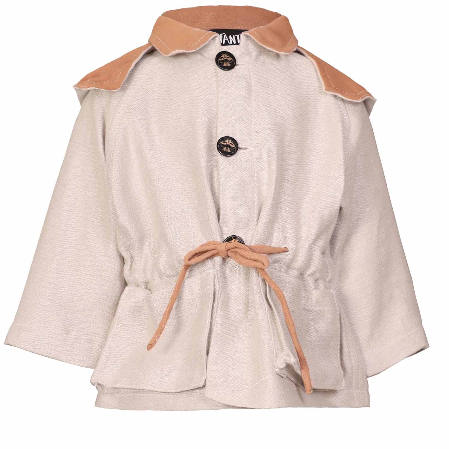 Beige Baby Jacket with Hood - 68 / 6 mths - Jacket