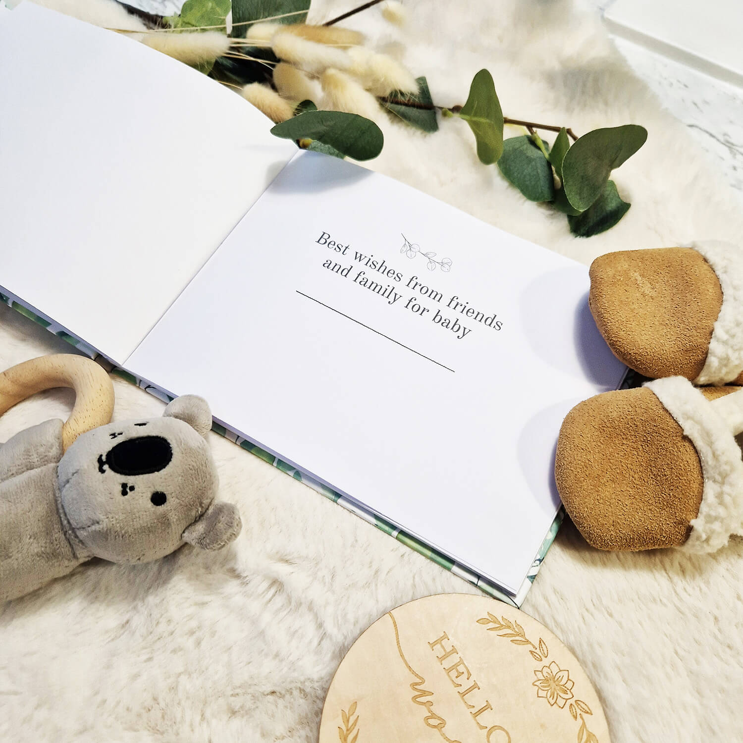 Best Wishes For Baby - Baby Shower Guestbook - Memory Book
