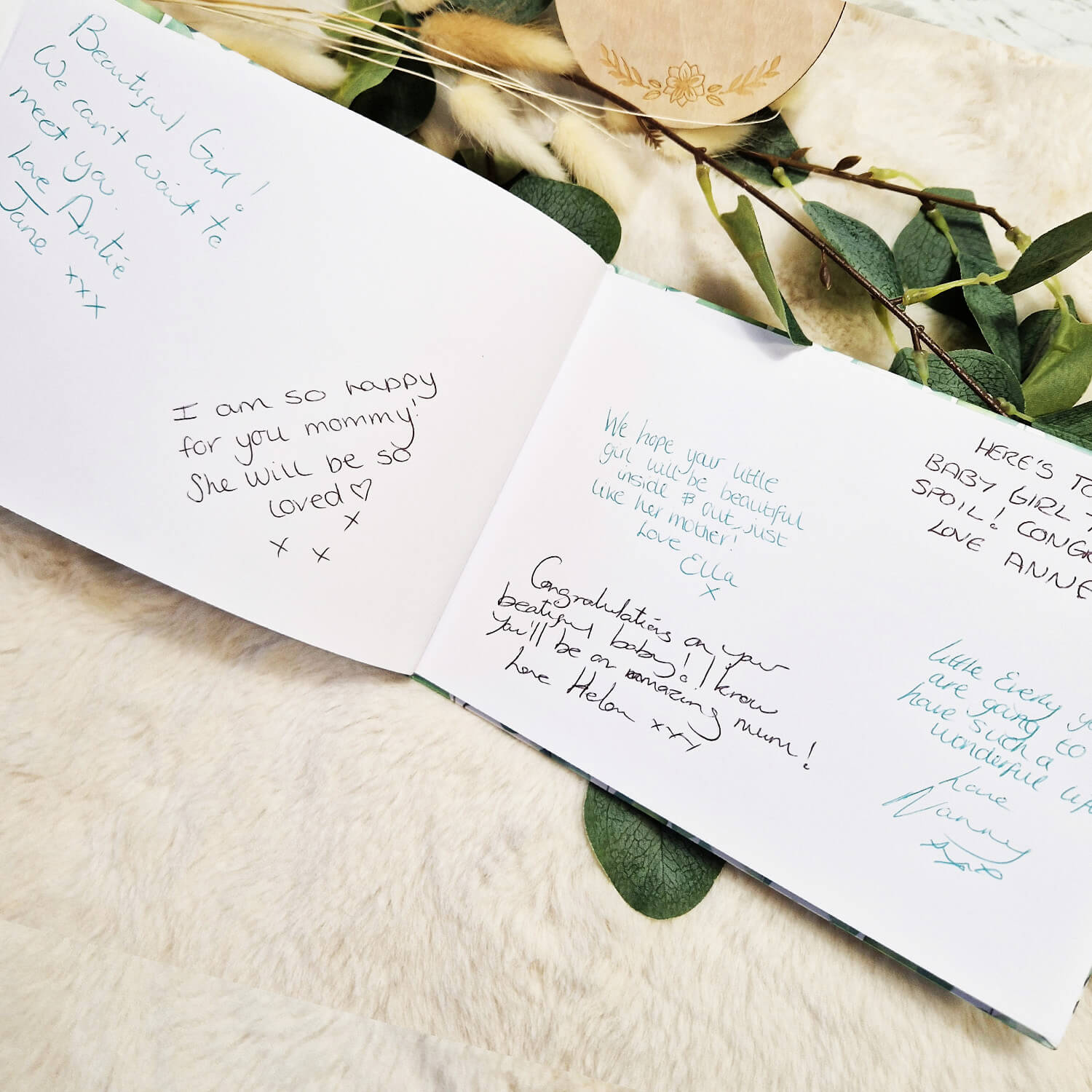 Best Wishes For Baby - Baby Shower Guestbook - Memory Book