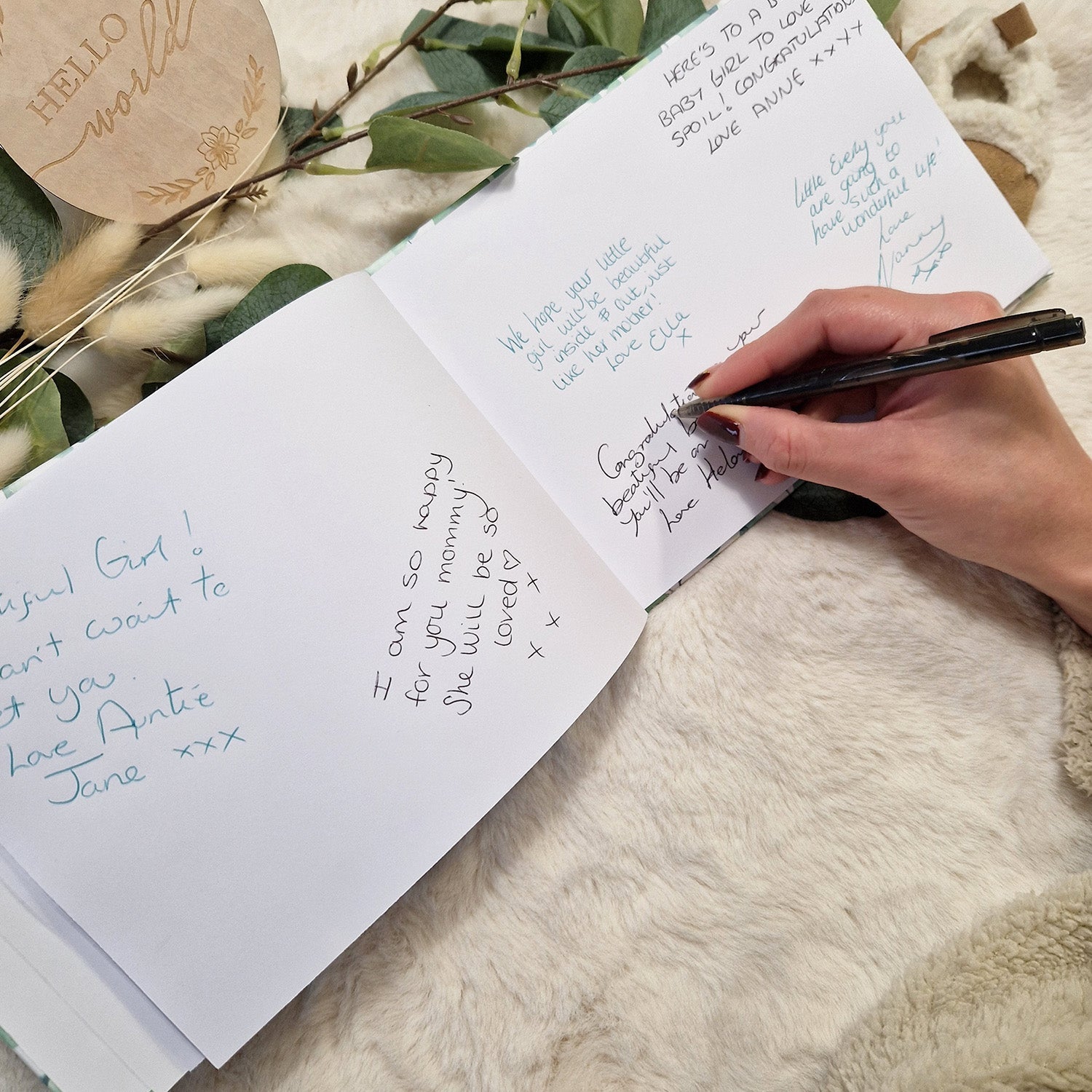 Best Wishes For Baby - Baby Shower Guestbook - Memory Book