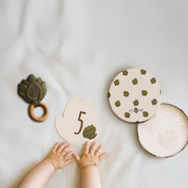 Petit Artichaut Baby Birth Keepsake Set - Artichaut Green