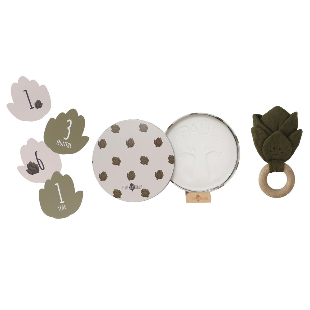 Petit Artichaut Baby Birth Keepsake Set - Artichaut Green
