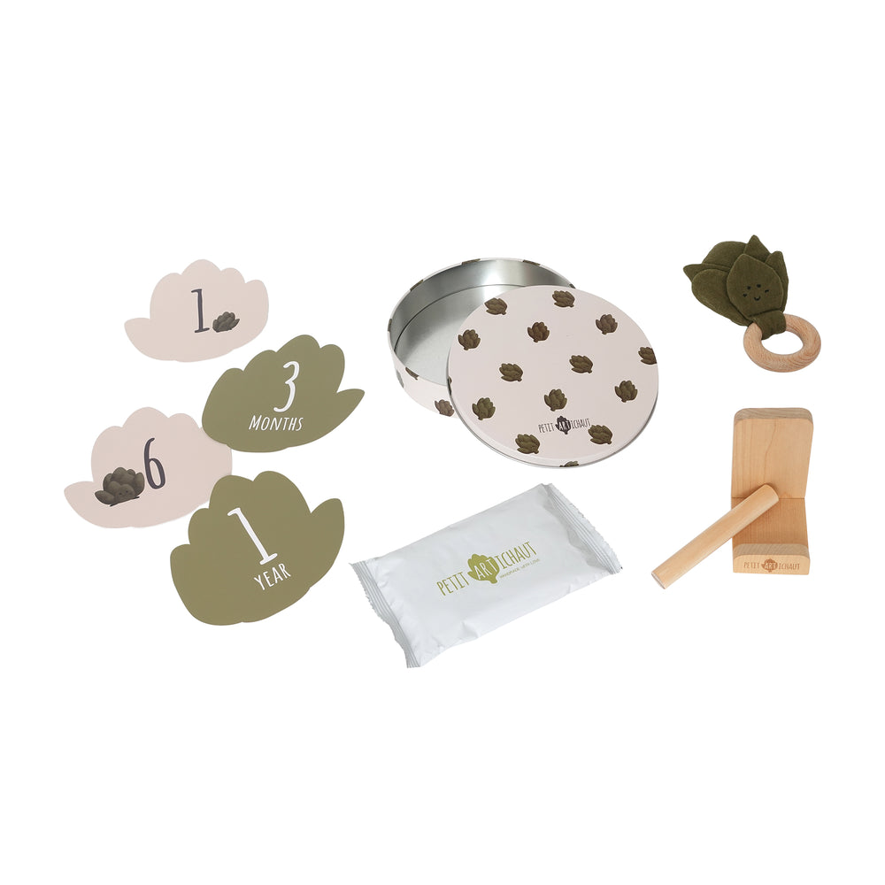 Petit Artichaut Baby Birth Keepsake Set - Artichaut Green