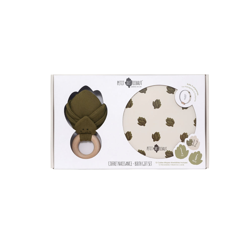 Petit Artichaut Baby Birth Keepsake Set - Artichaut Green