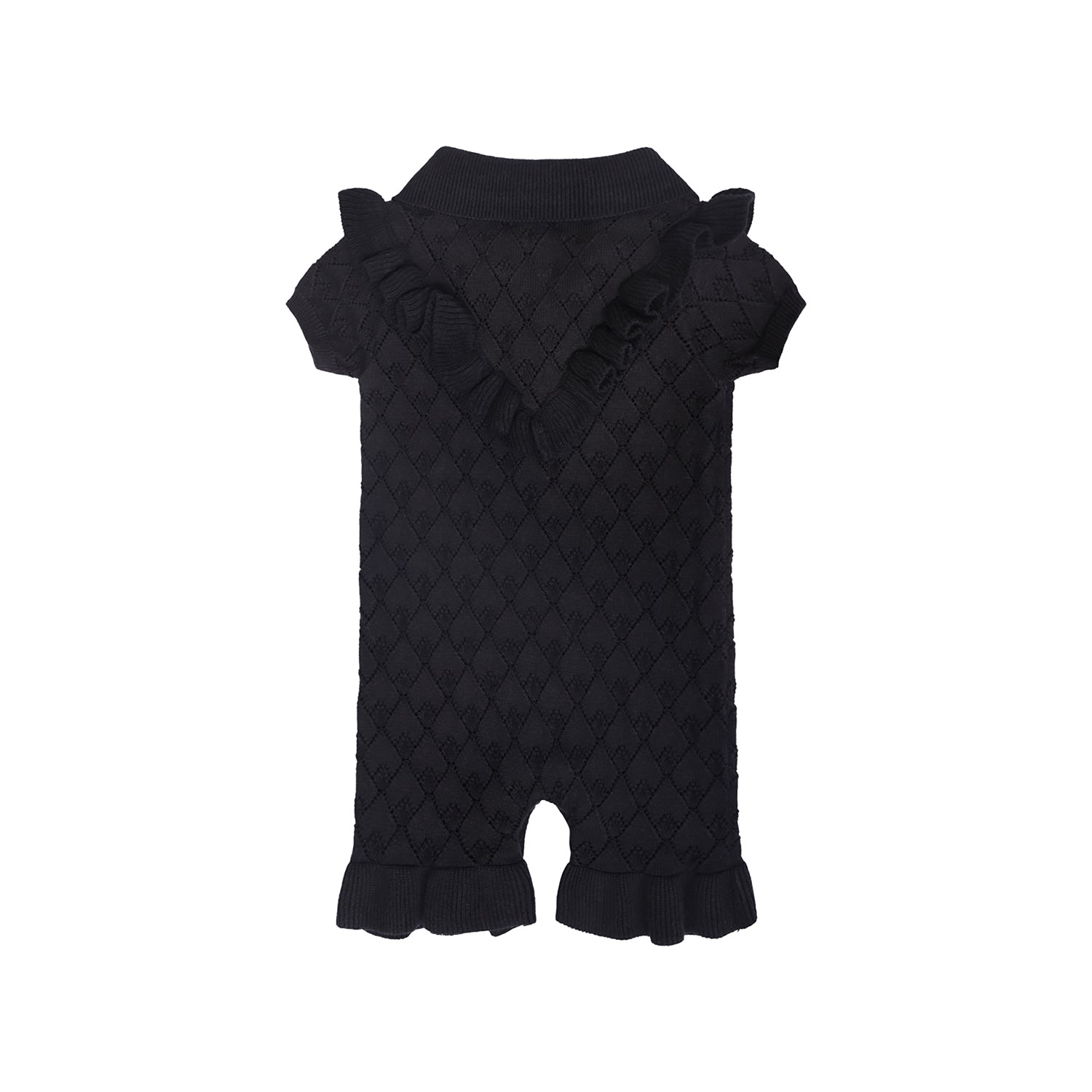 Black Baby Knitted Onesie - Bodysuit