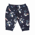 Black Floral Baby Pants - 68 / 6 mths - Pants