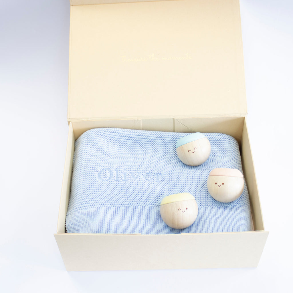 Blanket and Sensory Balls Gift Set - Gift Box