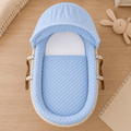 Blue Dimple Moses Basket Bedding Set (Basket Not Included!)