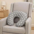 Breast Feeding Maternity Nursing Pillow - Grey with Stars - Nursing Pillows