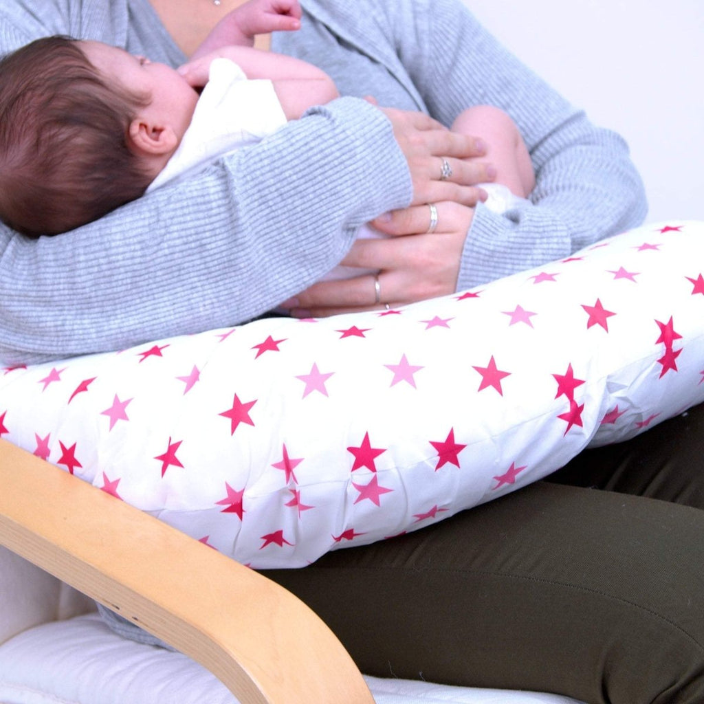 Breast Feeding Maternity Nursing Pillow - Little Star Pink - Nursing Pillows