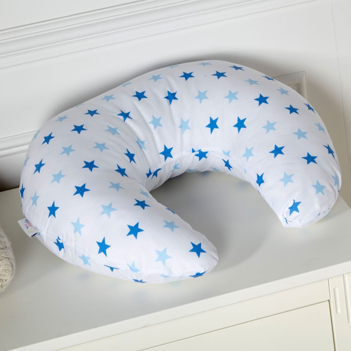 Breast Feeding Nursing Pillow - Little Blue Star (COVER ONLY) - Nursing Pillow Covers
