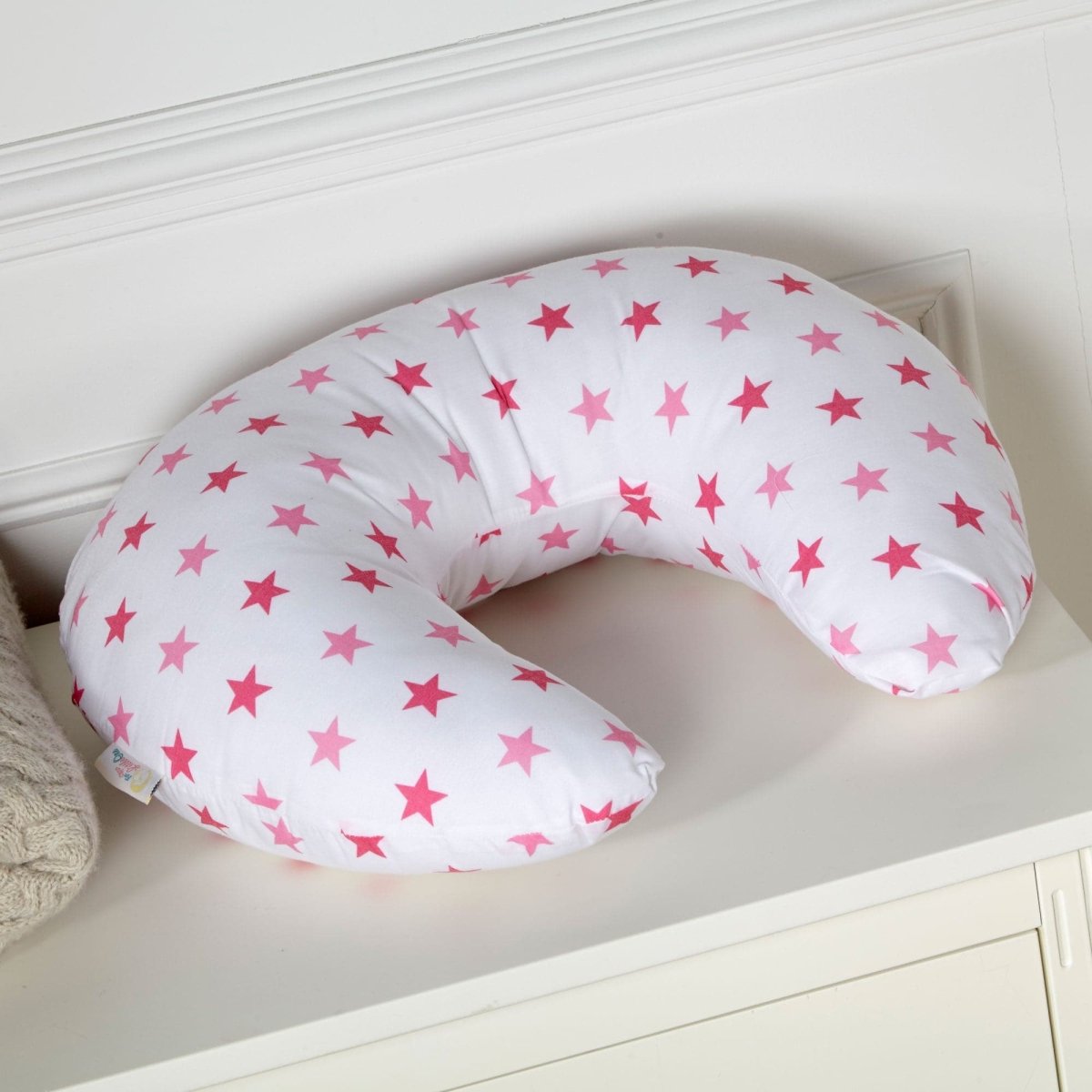 Breast Feeding Nursing Pillow - Little Pink Star (COVER ONLY) - Nursing Pillow Covers