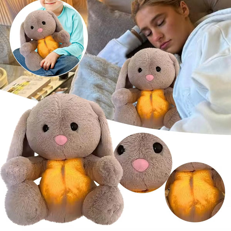 Breathing Bunny Comforter – Soothing Sensory Plush Toy for Newborns - Baby Comfort & Sleep