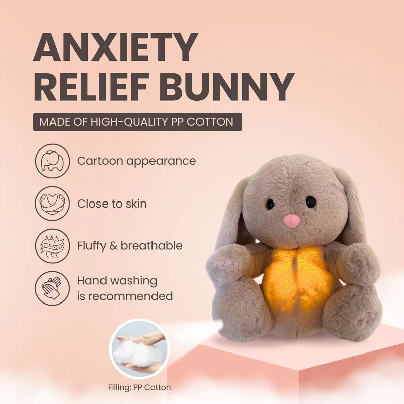 Breathing Bunny Comforter – Soothing Sensory Plush Toy for Newborns - Baby Comfort & Sleep