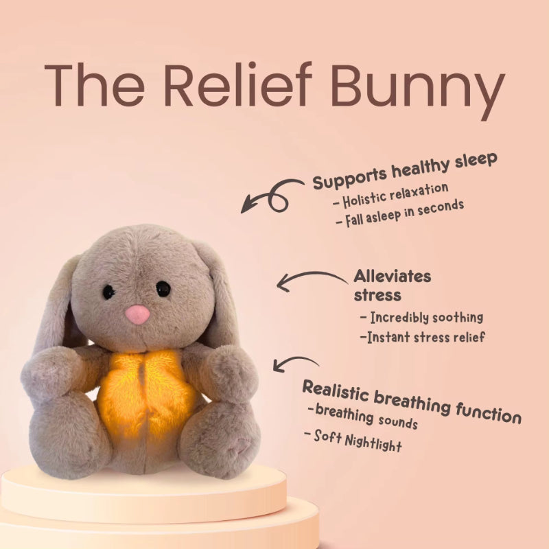 Breathing Bunny Comforter – Soothing Sensory Plush Toy for Newborns - Baby Comfort & Sleep