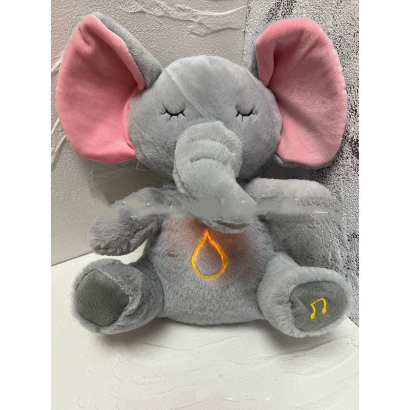 Breathing Bunny Comforter – Soothing Sensory Plush Toy for Newborns - 4speed breathing elephant / 32cm - Baby Comfort &