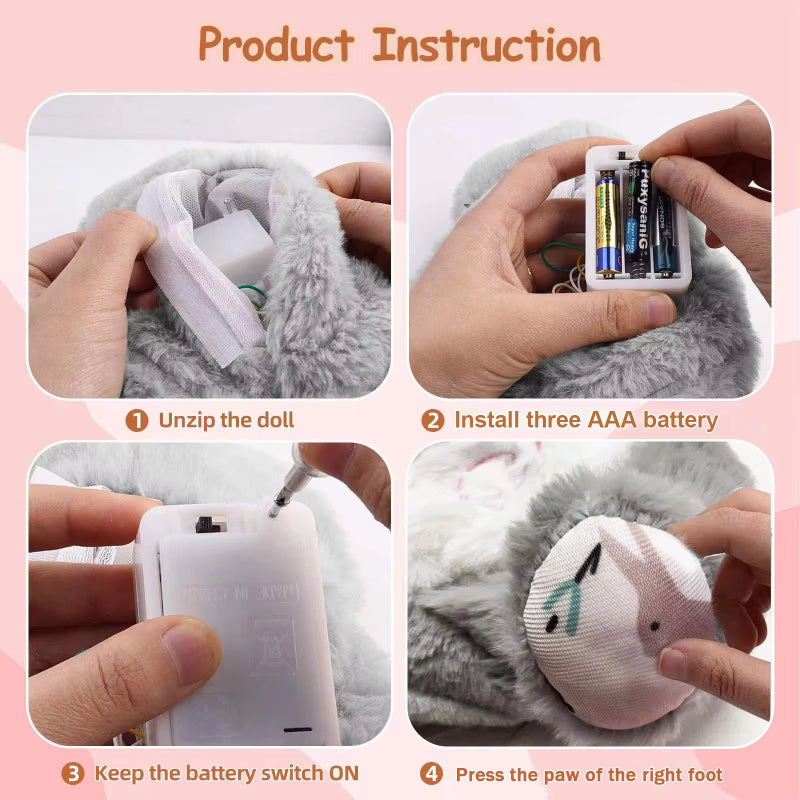 Breathing Bunny Comforter – Soothing Sensory Plush Toy for Newborns - Baby Comfort & Sleep