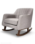 Bristam Nursery Rocking Chair - Grey & Walnut - Nursing Chair