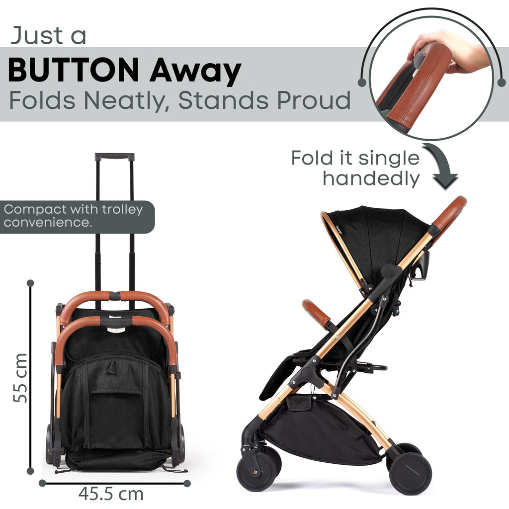 Lejoux Go Baby Travel Stroller Pram Pushchair Buggy