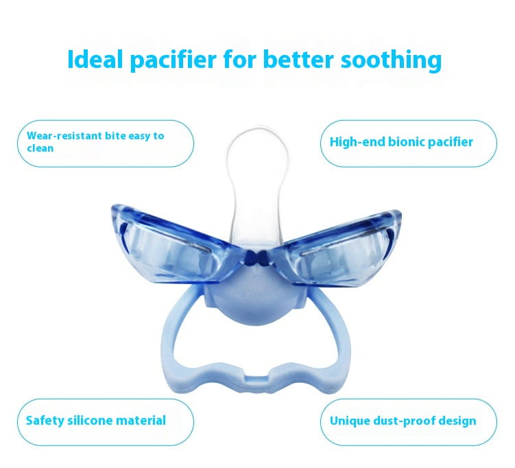 Love baby baby baby new baby pacifier anti automatically closed round head flat hair randomly issued