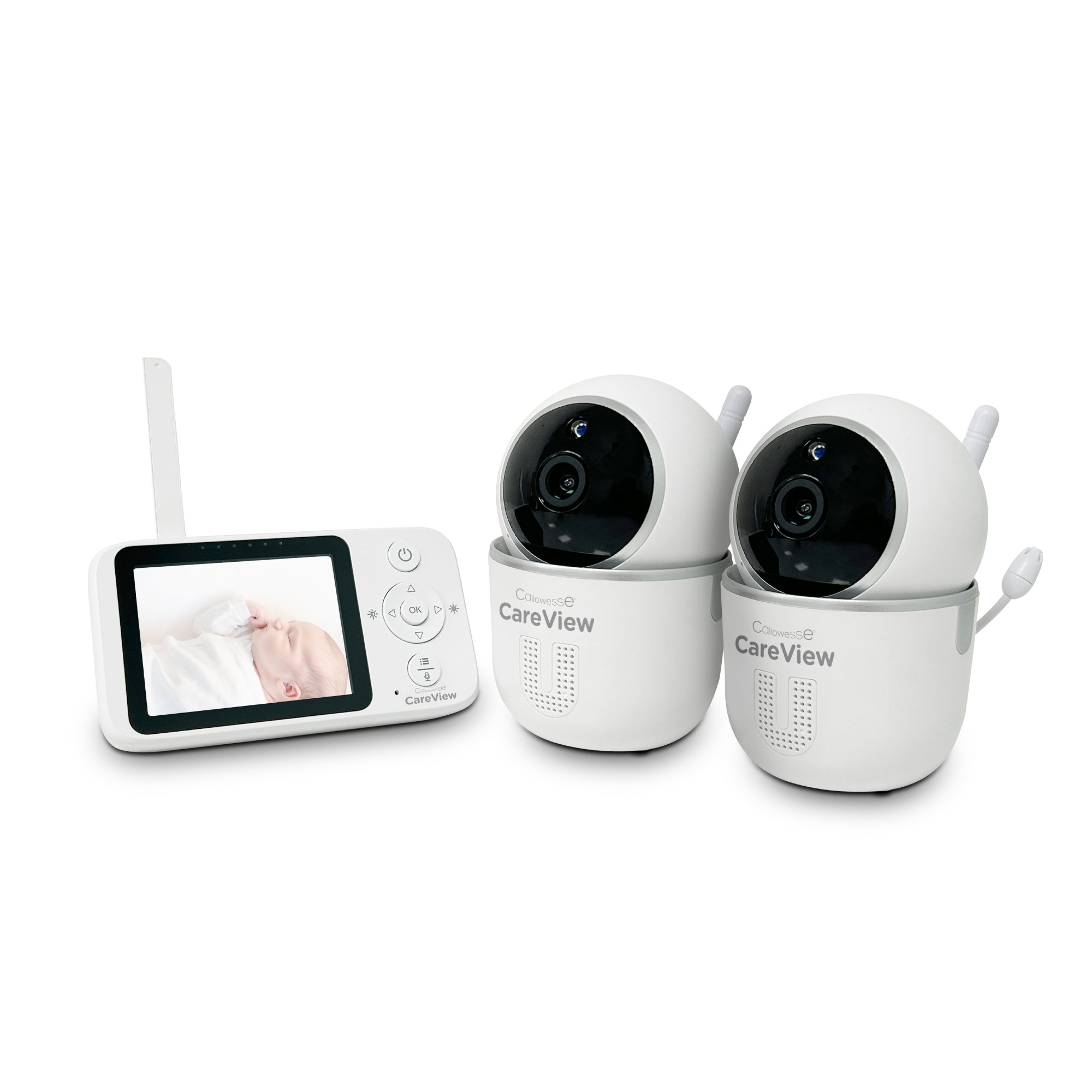 Callowesse CareView 2.8’’ Digital Video Baby Monitor Twin Camera Bundle - Baby Monitor