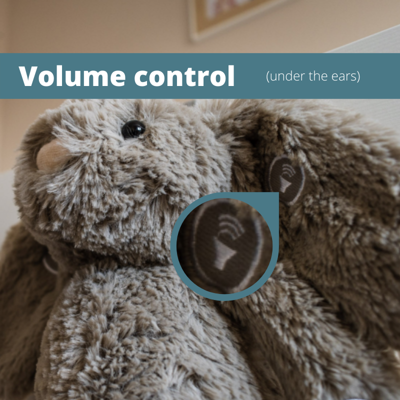 Callowesse Dreamy Willow Bunny Baby Sleep Aid with Smart Cry Sensor and Night Light - Sleep Aid
