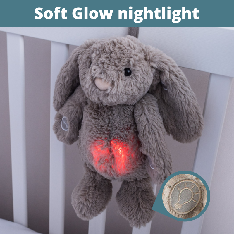 Callowesse Dreamy Willow Bunny Baby Sleep Aid with Smart Cry Sensor and Night Light - Sleep Aid