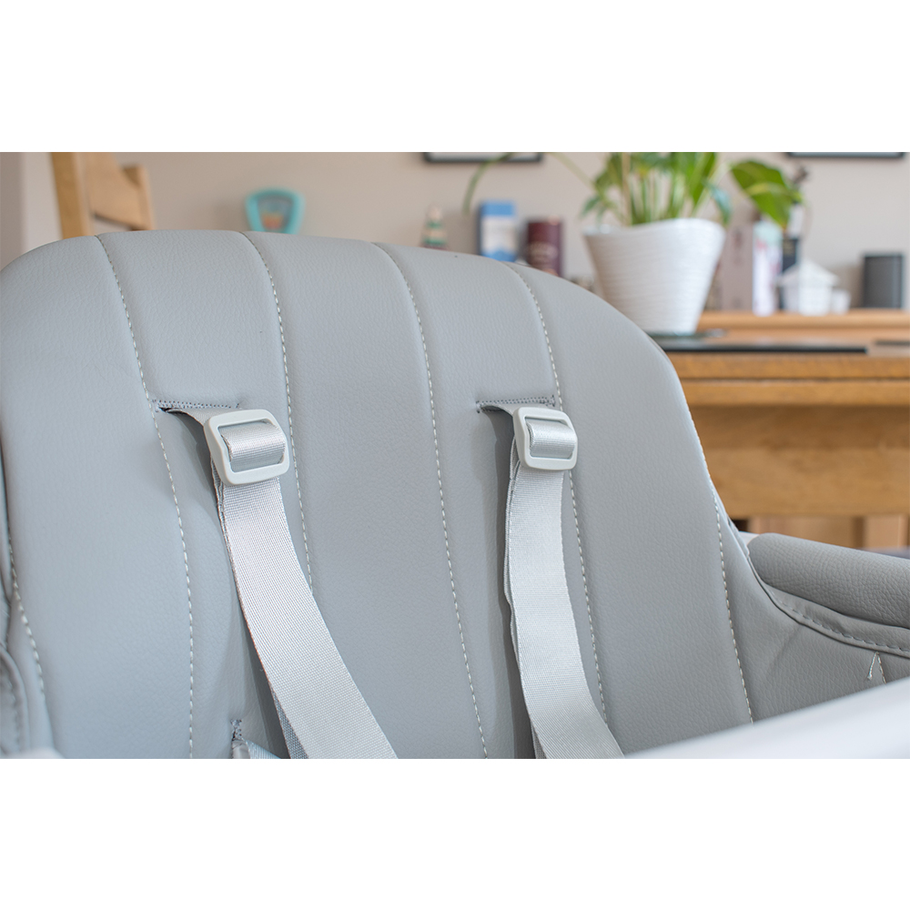 Callowesse Elata 3-In-1 Scandi Wooden Highchair – Grey - Highchair