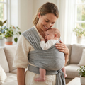 Callowesse Ergonomic Baby Wrap Carrier – Grey - Baby Carrier