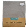 Callowesse Fitted Pram/Carrycot Sheets (2 Pack) - Grey - Pushchair Accessory
