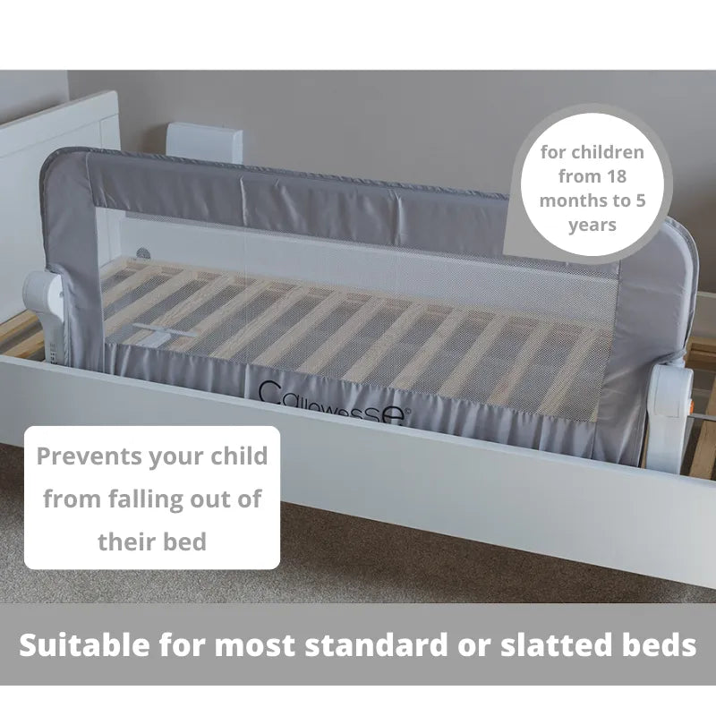 Callowesse Folding Bed Guard Rail 100 x 42cm - Grey - Bed Rail / Guard