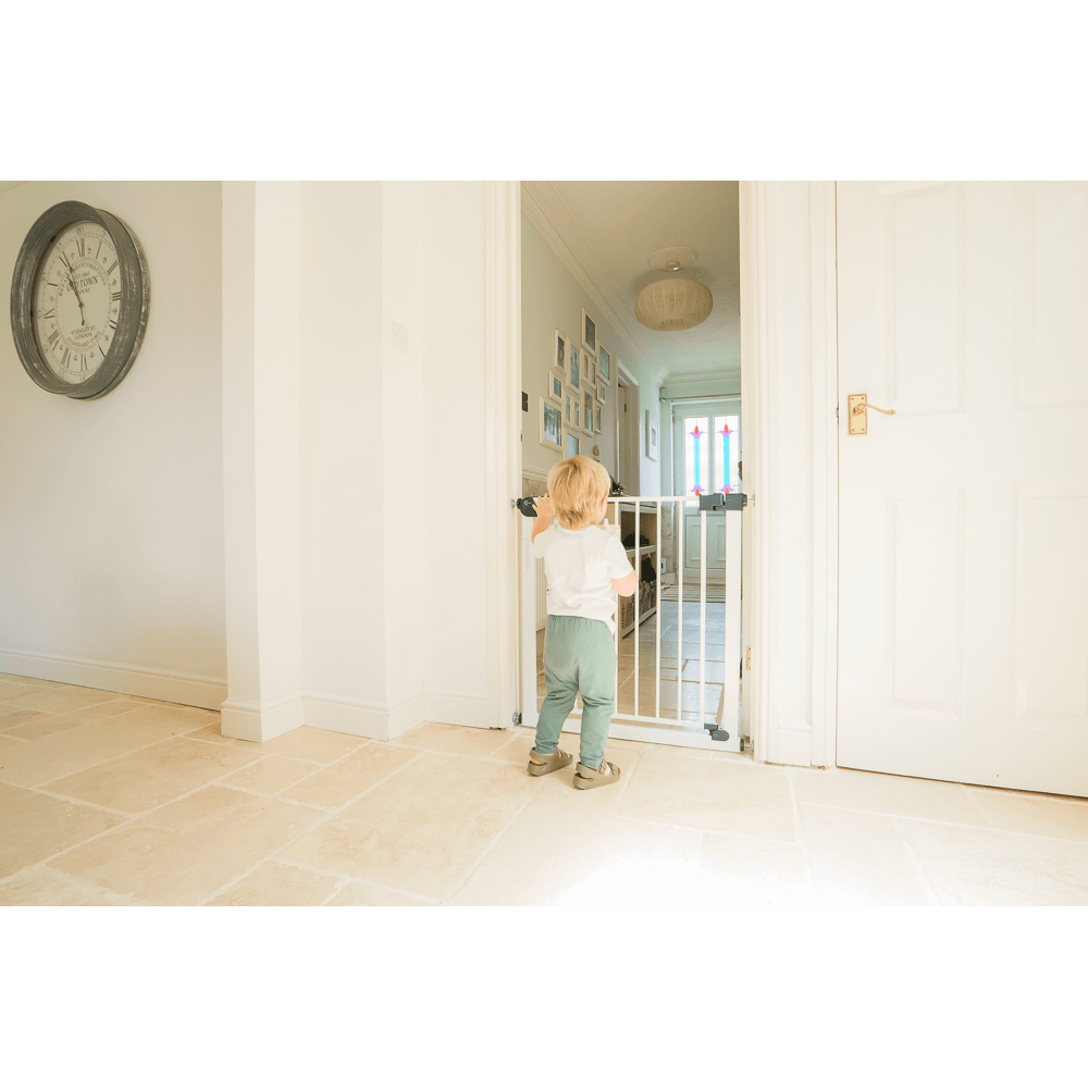 Callowesse Kemble Narrow Pressure Fit Baby & Pet Safety Gate 65-70cm x H76cm - White