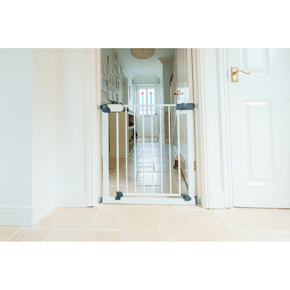Callowesse Kemble Narrow Pressure Fit Baby & Pet Safety Gate 65-70cm x H76cm - White