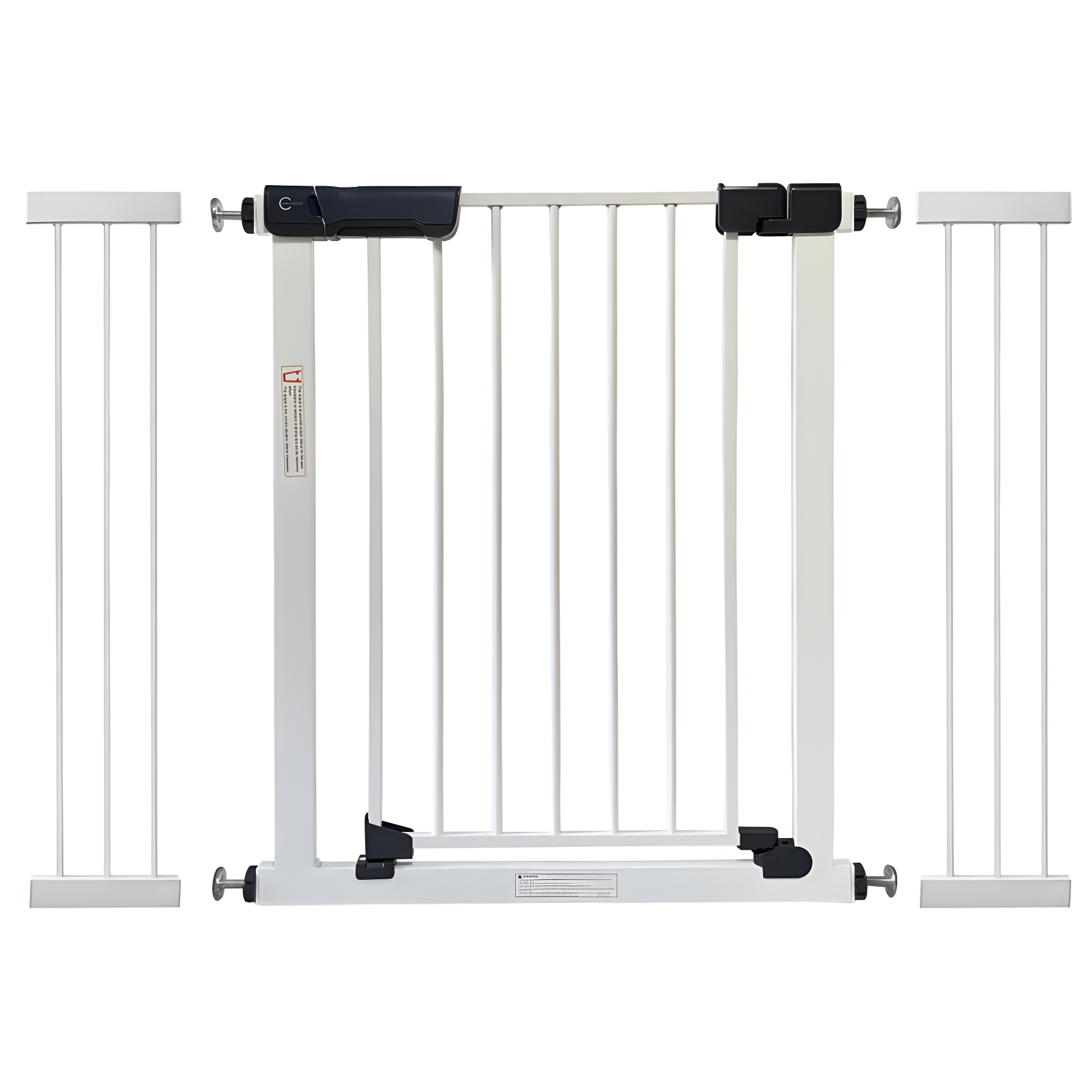 Callowesse Kuvasz Narrow Baby Stair Gate - White - 108-115cm (+21cm Extension x 2) - Baby Gate