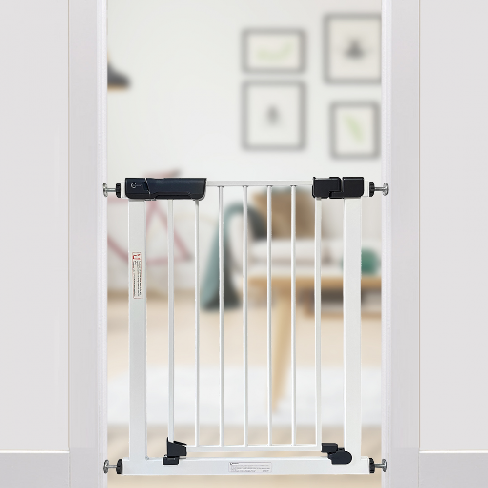 Callowesse Kuvasz Narrow Baby Stair Gate - White - Baby Gate